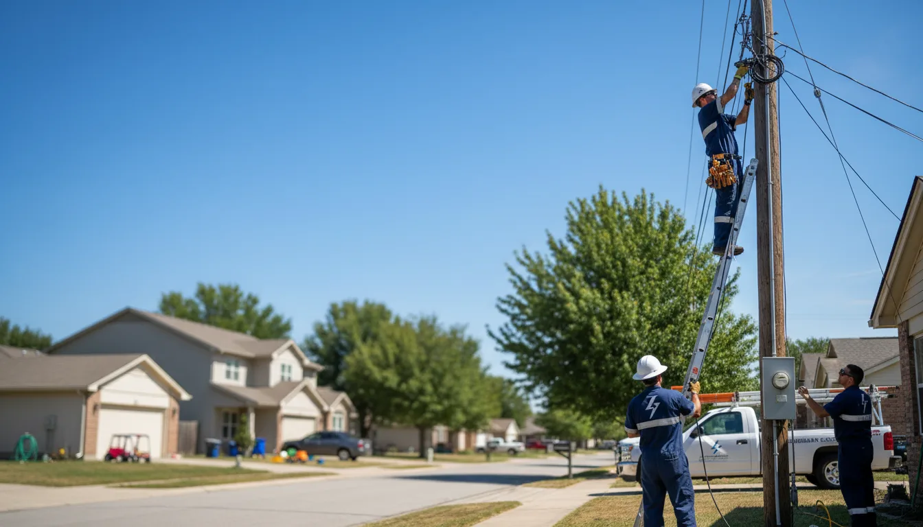 Residential electrician providing installation services in Washington Crossing, PA